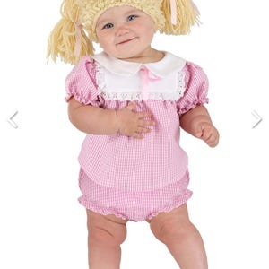 Cabbage Patch Baby Costume, Cabbage Patch Halloween Costume, 6-9 Month Girl Halloween Costume, Vintage Cabbage Patch Toy, 80s, Baby Costume