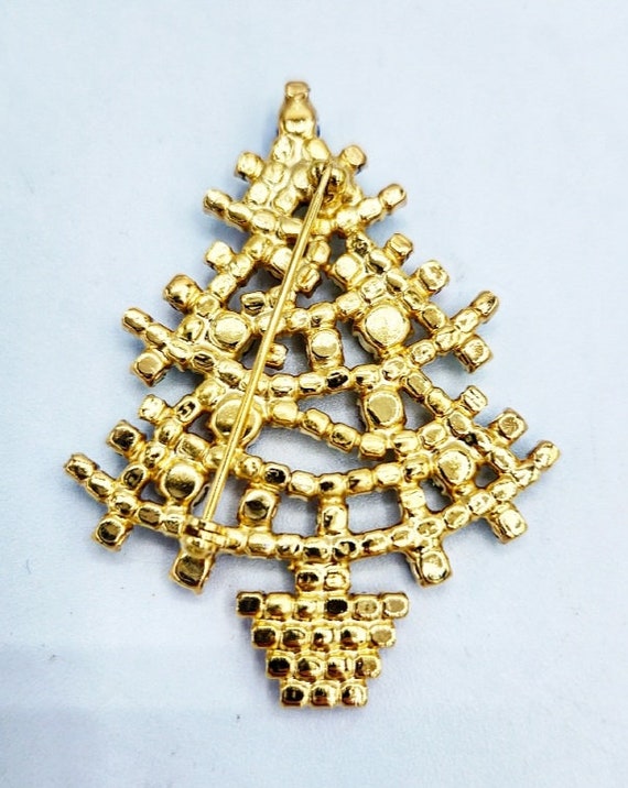 Vintage Christmas Tree Pin, Vintage Christmas Tre… - image 3