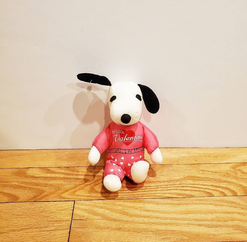 valentine snoopy plush