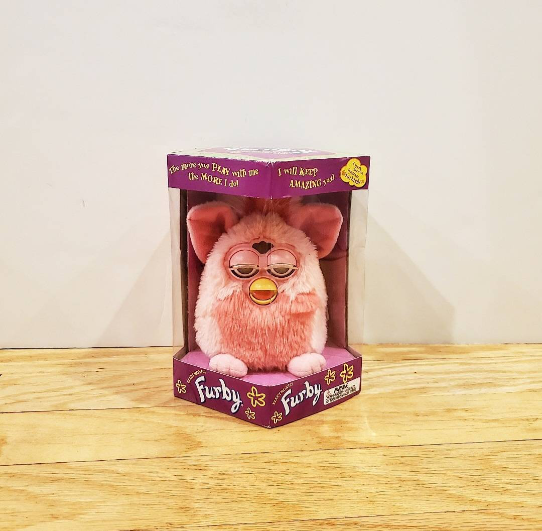 Pink Flamingo Furby Sculpture Model Figurine Figure 1998 1999