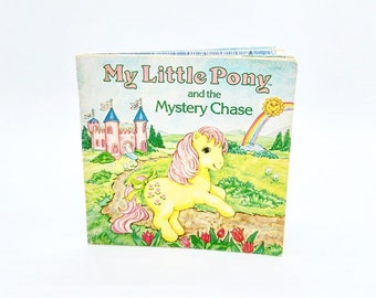 Vintage My Little Pony Book, My Little Pony and the Mystery Chase, 80s My Little Pony, MLP Books, 80s MLP Toys, My Little Pony Books