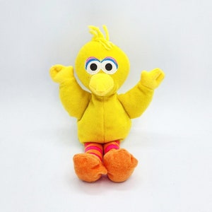 Sesame Street Big Bird, Sesame Street Big Bird Bean Bag, Sesame Street Big BirdPlush, Vintage Sesame Street Plush, Vintage Sesame Street Toy
