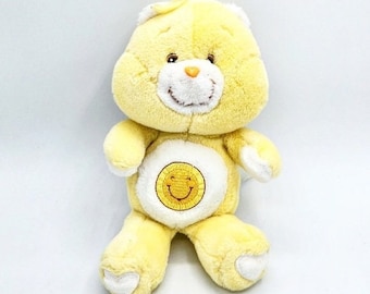 Vintage Care Bear Cubs Plush Funshine Cub Bear With Blanket and
