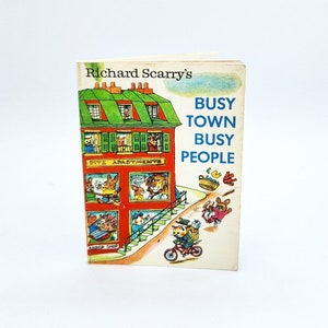 Richard Scarry Busy Town Busy People Book, Richard Scarry Toys, Vintage Richard Scarry, Richard Scarry Books, 70s Richard Scarry