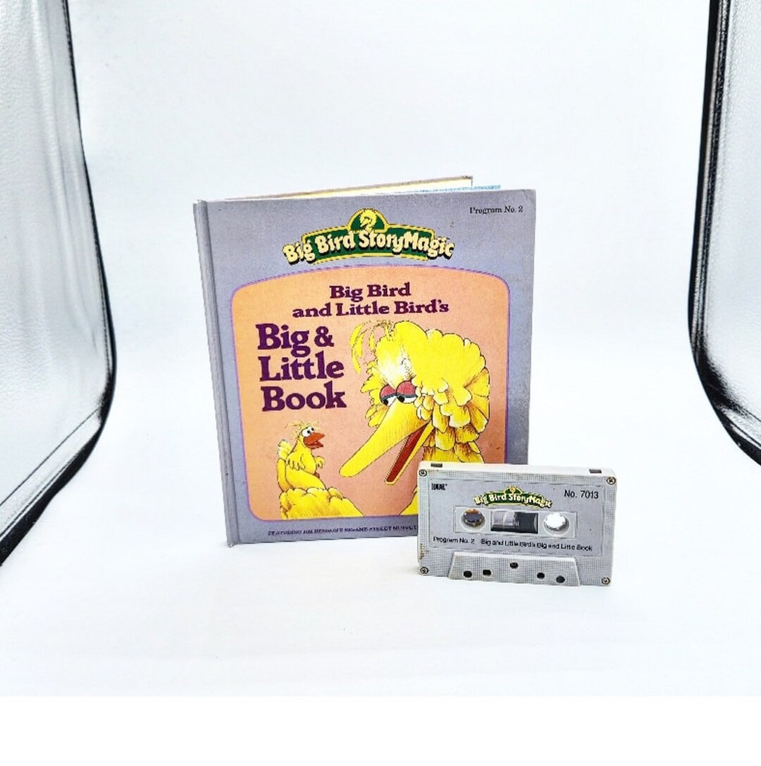 Sesame Street Big Bird Story Magic Book and Cassette Tape Big Etsy