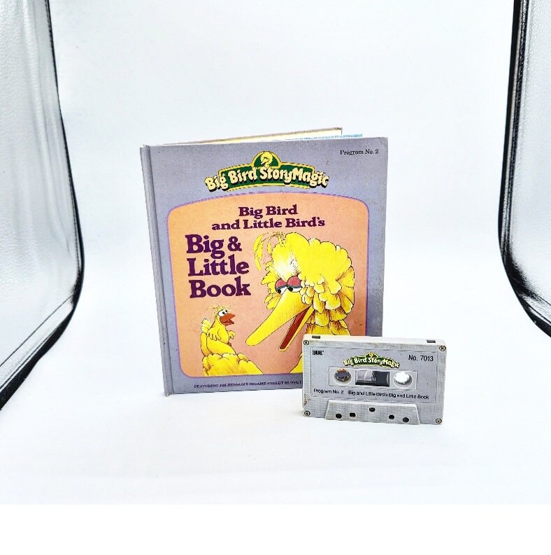 Sesame Street Big Bird Story Magic Book and Cassette Tape Big Etsy