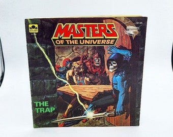 Masters of the Universe Book, Masters of the Universe The Trap Book, Vintage MOTU Books, MOTU Toys, Masters of the Universe Toys