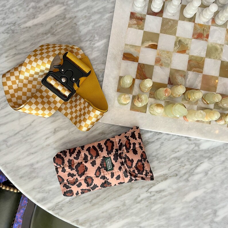 Leopard Quilted Travel Pouch, Bags and Purses, Unique Travel Accessory, Luggage Accessory image 5