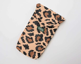 Leopard Quilted Travel Pouch, Bags and Purses, Unique Travel Accessory, Luggage Accessory