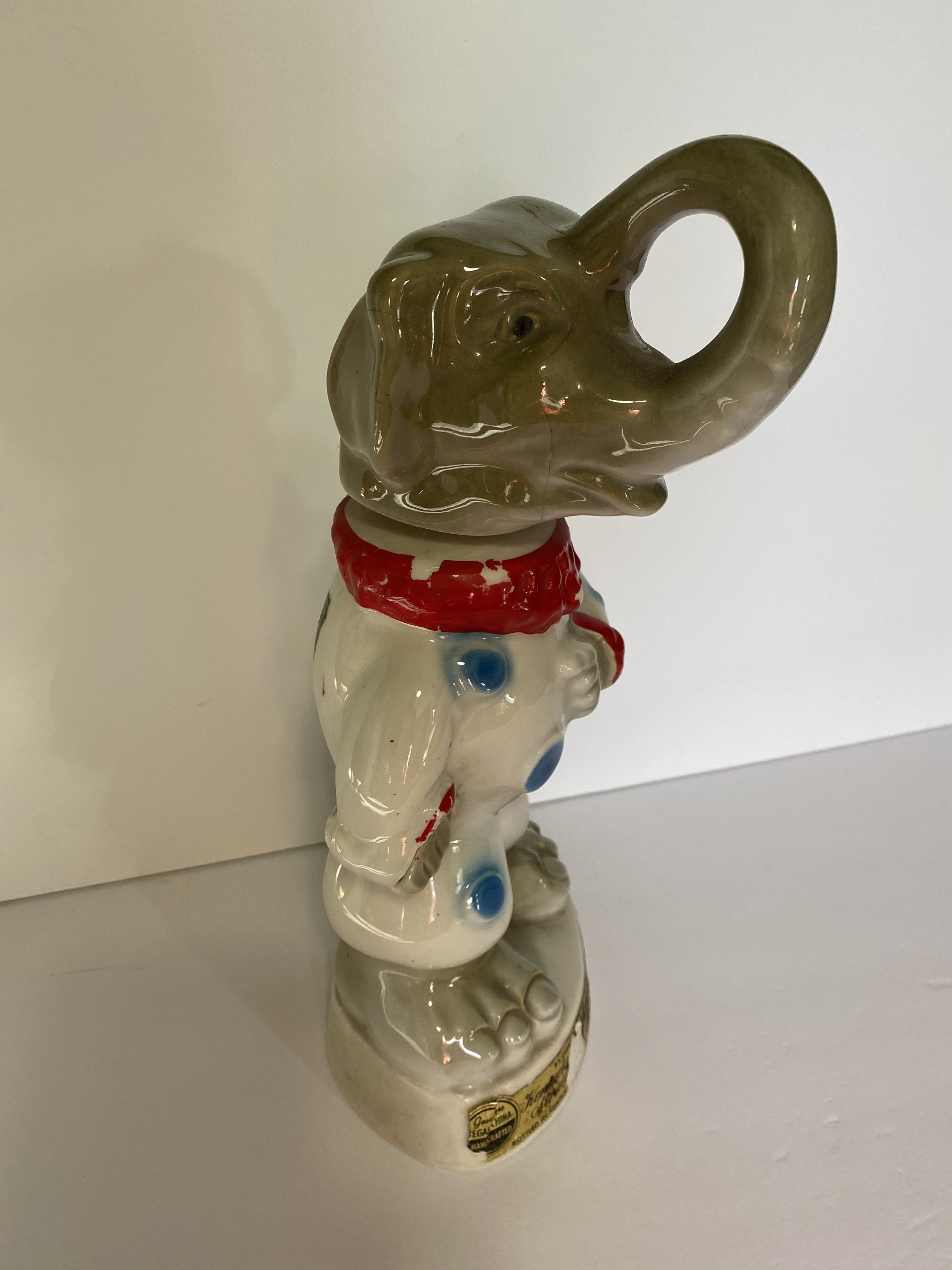 Vintage Republican Elephant Jim Beam Liquor Decanter 1968 Etsy