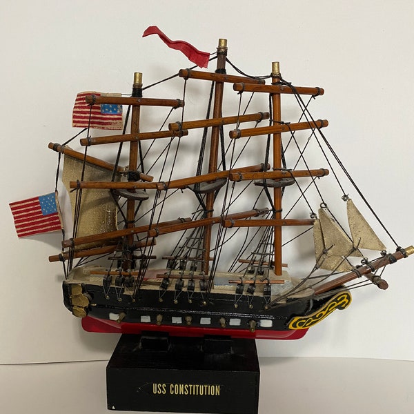 Wood Model Ships Kits Uss Constitution Etsy