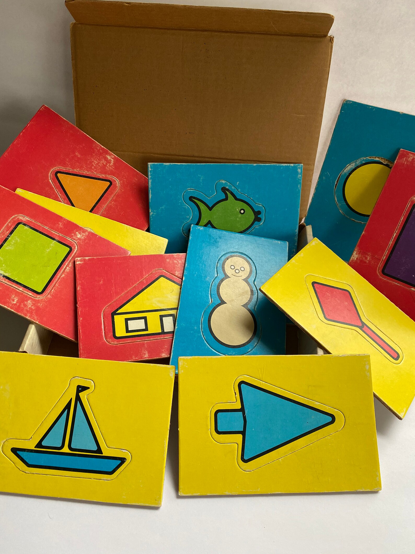 Vintage Playskool Wood Puzzles Classroom Education Materials Etsy