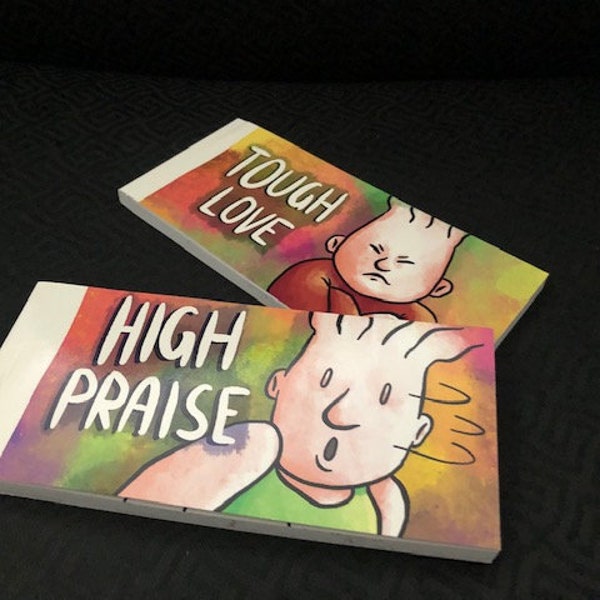 High Praise / Tough Love - double-sided flipbook