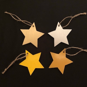 Wooden Hanging Star Ornaments