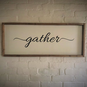 Sammeln, Bauernhaus Stil gerahmt Holzschild, Home Decor, Land Dekor
