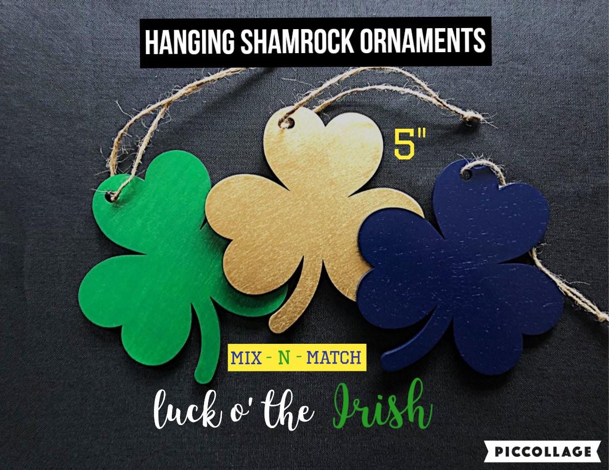 Wooden Hanging Shamrocks, Irish, Sets of 3, Mix-n-match - Etsy Israel