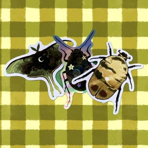 Bug pun stickers
