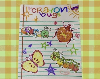 Crayon Bug Sticker Sheet