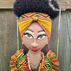 Kenya Elegant African American Wreath Attachment/ Wall Decor