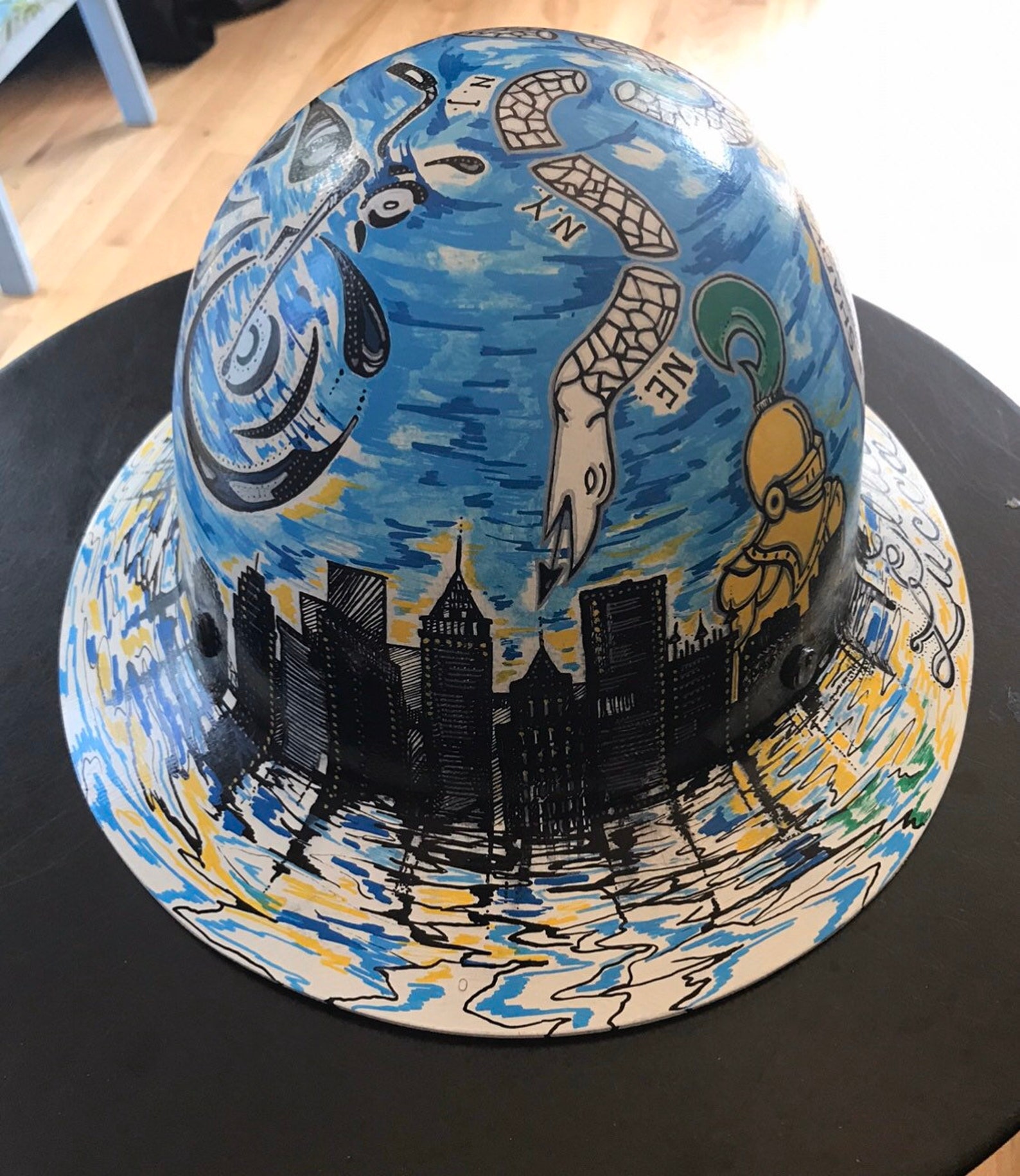 Custom Hand Painted Hard Hats Etsy