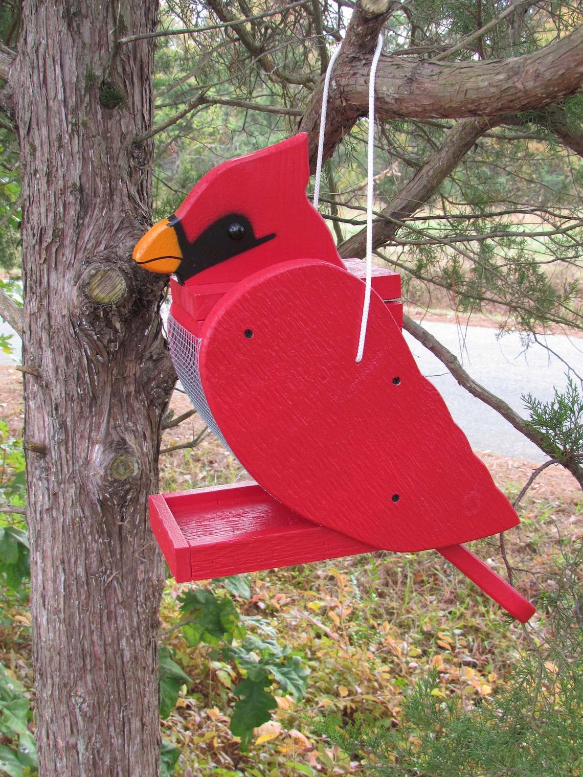 Amish Made Cardinal Bird Feederfree SHIPPING Etsy