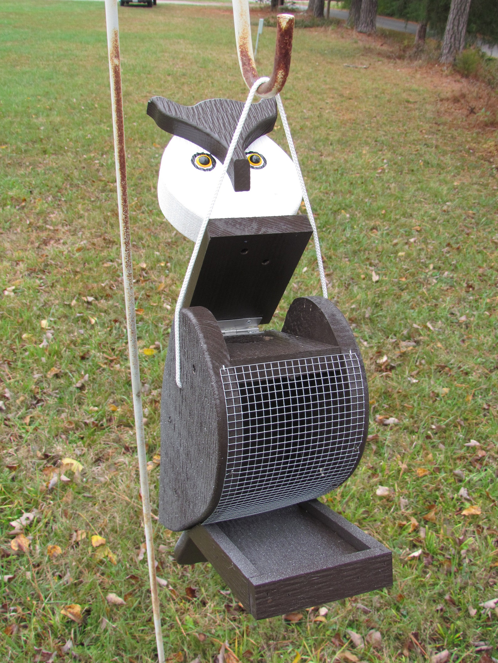 Amish Made Owl Shape Bird FeederFREE SHIPPING Etsy