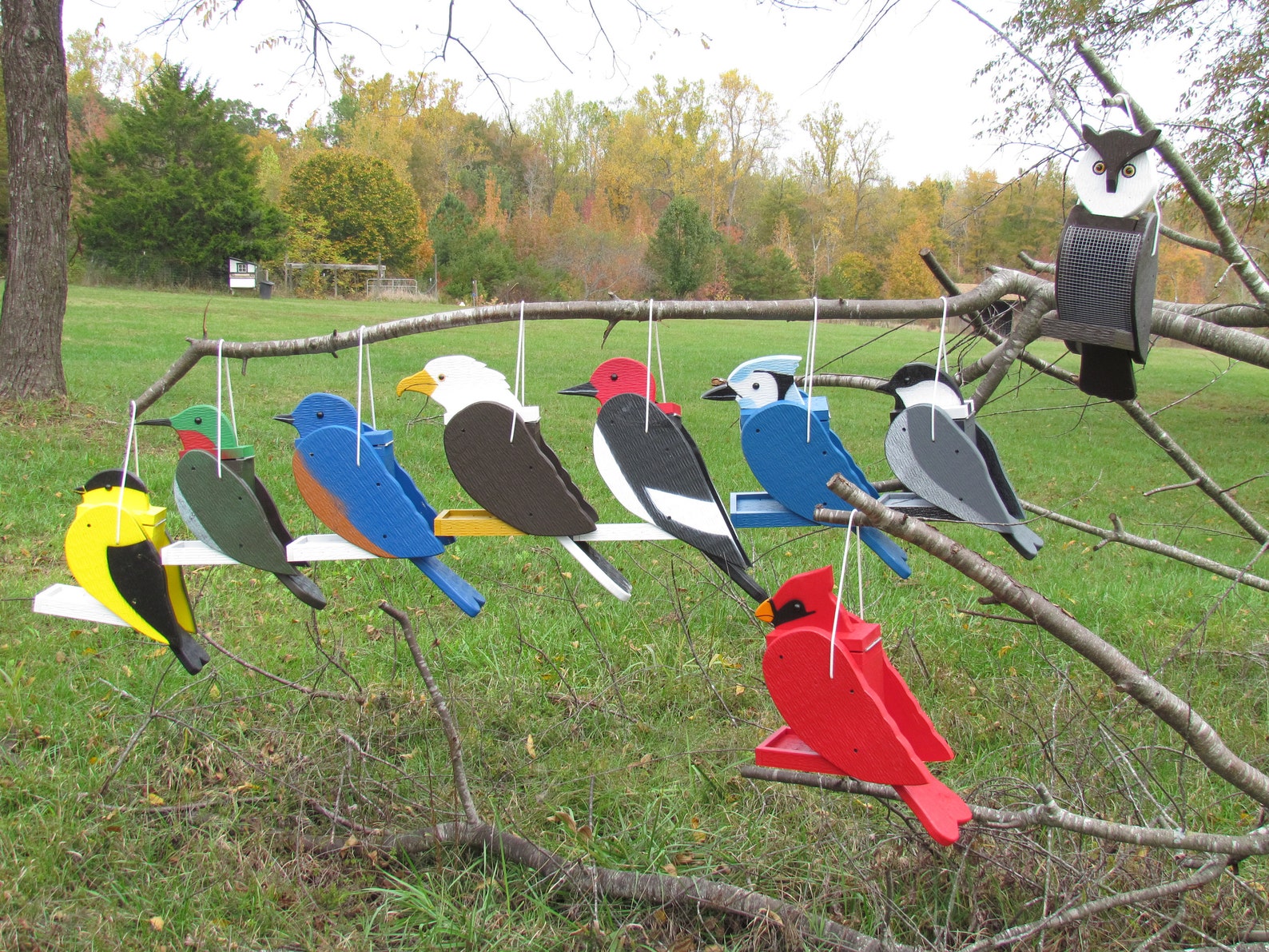 Amish Made Cardinal Bird FeederFREE SHIPPING Etsy