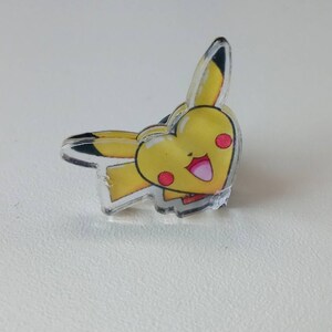 Pikachu Heart Acrylic Lapel Pin