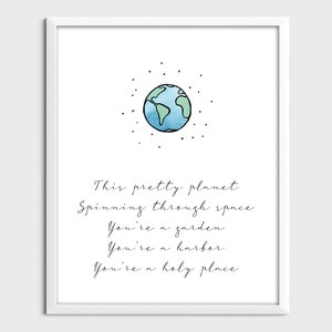 This Pretty Planet Song Lyrics Art Print Etsy Lyrics for many japanese songs (primarily vocaloid) translated to english by vgperson. etsy