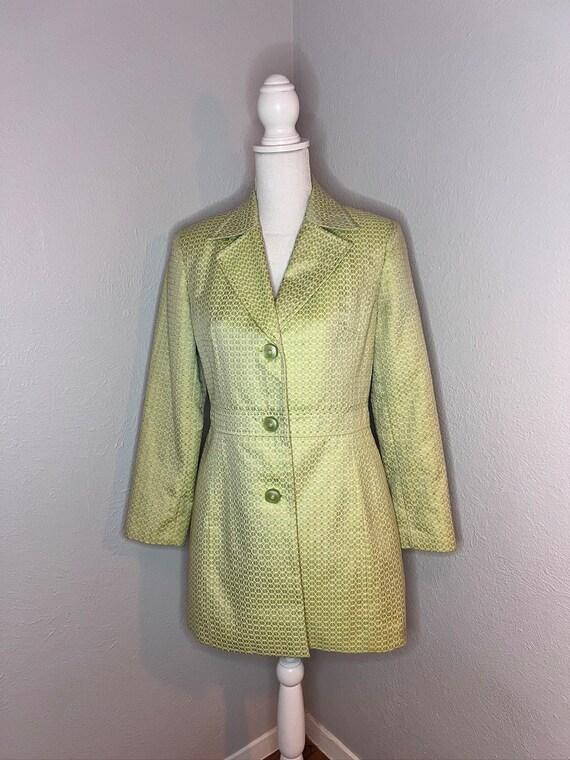 90s Vintage Worthington Mint Green Blazer Dress - 