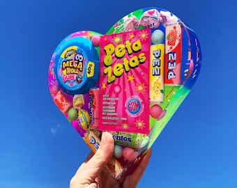 Real Candy Wall Art, 3D Heart Resin Sculpture, Colorful Dopamine Decor, Food Pop Art Sculpture, Retro & Nostalgic Decor, Playful Home Decor