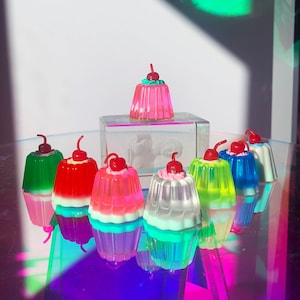 Fake Cake Magnet, Food Fridge Magnet, Cute Mini Jelly Cake, Funky Kitchen Decor, Resin Pop Art, 3d Maximalist Decor, Dopamine Art, Fake Bake