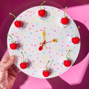Fake Cake Wall Clock, Resin Food Art