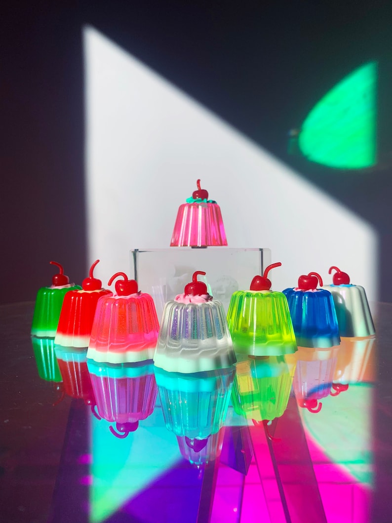 Kunstgelee-Kuchen-Kühlschrankmagnet Pop-Art-Küchendekoration süßer personalisierter Harz-Magnet kleiner Kirschen-Magnet Lebensmittel-Magnet Bild 7