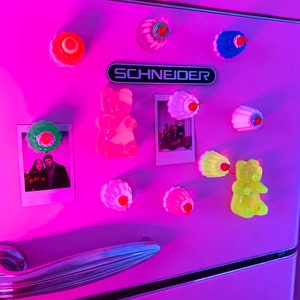 Kunstgelee-Kuchen-Kühlschrankmagnet Pop-Art-Küchendekoration süßer personalisierter Harz-Magnet kleiner Kirschen-Magnet Lebensmittel-Magnet Bild 9
