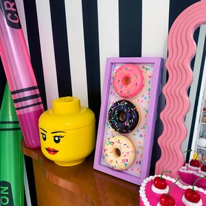 Sprinkle Donut Wall Art - Pop Art Sculpture