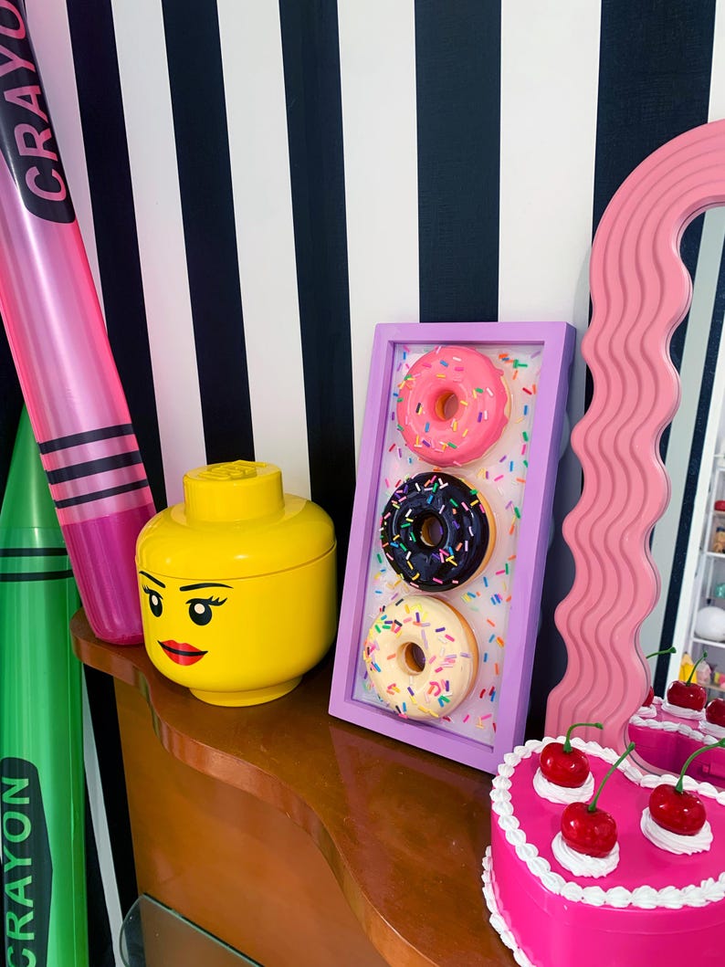 Sprinkle Donut Wall Art - Pop Art Sculpture