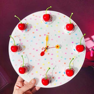 Fake Cake Wall Clock, Resin Food Art