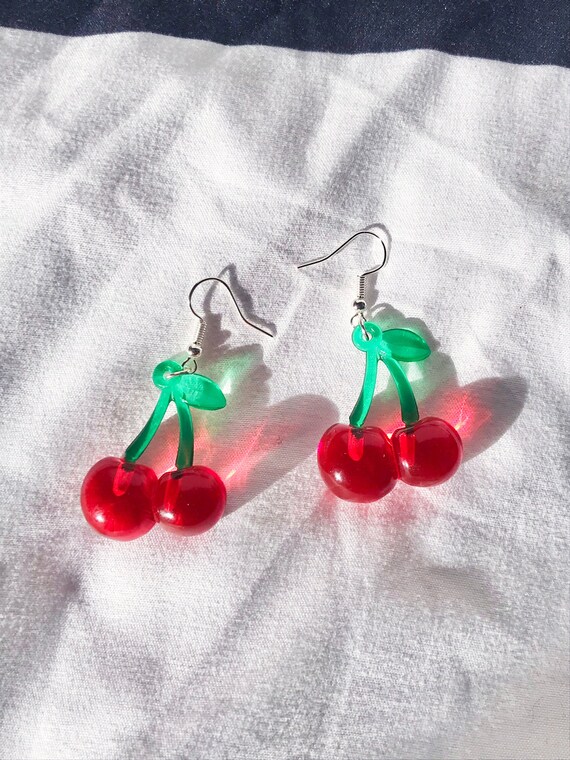 Orecchini Pendenti A Forma Di Ciliegia 3D - Divertenti E Colorati, Regalo Perfetto Per Donne E Ragazze - Foto 9