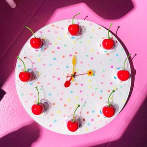 Fake Cake Wall Clock, Resin Food Art