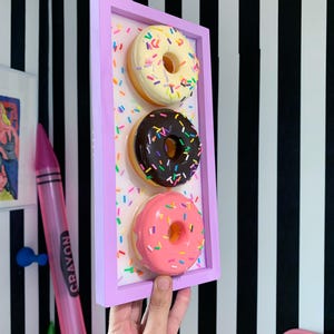 Sprinkle Donut Wall Art - Pop Art Sculpture