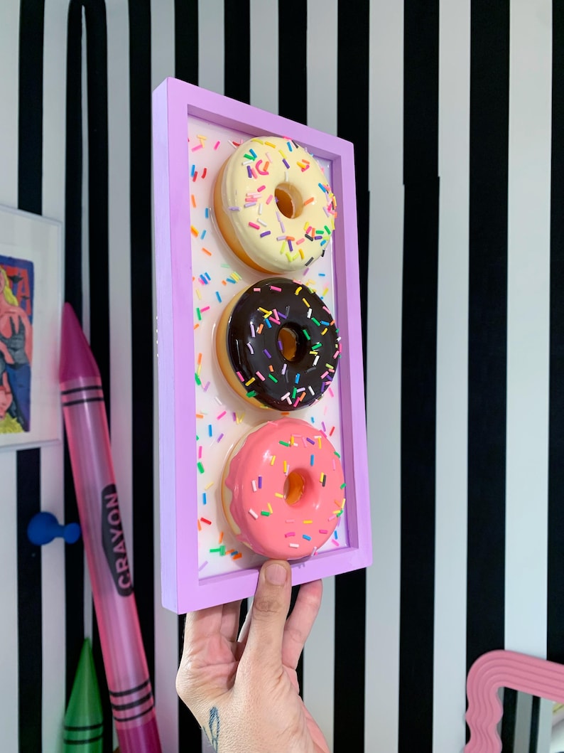Sprinkle Donut Wall Art - Pop Art Sculpture