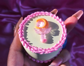 Large Fake Cake Grinder - Cute Girly Grinder - Cool Kawaii Grinder - Pretty Moon Grinder - Y2k Heart Grinder - Big Funky Grinder - Aesthetic