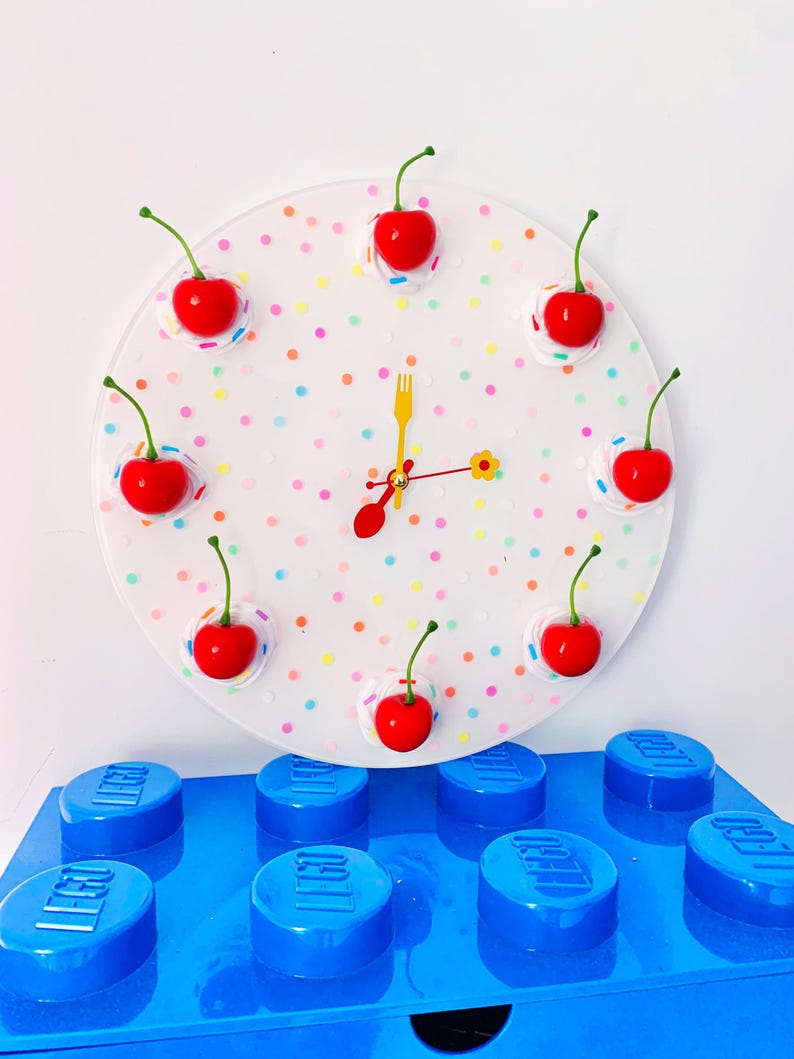 Fake Cake Wall Clock, Resin Food Art