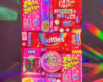 Anpassad väggkonst med godisharts, dopamindekor, popkonstväggskulptur, udda 3D-väggkonst, färgglad matkonst, nostalgisk retrodekor, kawaii