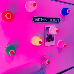 Kunstgelee-Kuchen-Kühlschrankmagnet Pop-Art-Küchendekoration süßer personalisierter Harz-Magnet kleiner Kirschen-Magnet Lebensmittel-Magnet Bild 5