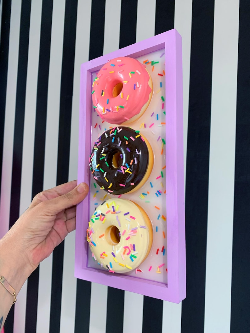 Sprinkle Donut Wall Art - Pop Art Sculpture