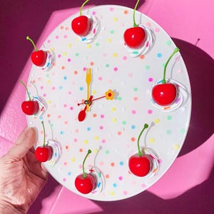 Fake Cake Wall Clock, Resin Food Art