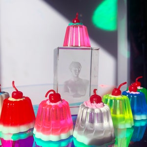 Kunstgelee-Kuchen-Kühlschrankmagnet Pop-Art-Küchendekoration süßer personalisierter Harz-Magnet kleiner Kirschen-Magnet Lebensmittel-Magnet Bild 6