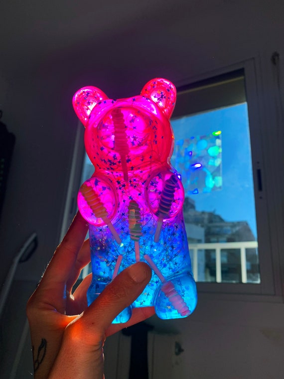 Pink Gummy Bear Lamp Gummy Bear Kids Night Light Giant Resin Gummy Bear  Neon Pop Art Sculpture Funky Home Decor Cool 3D Resin Art -  Sweden